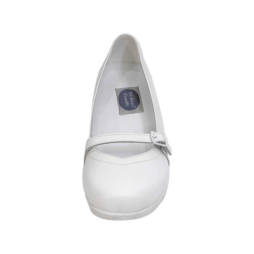 24 HOUR COMFORT Dixie Women's Wide Width Leather Shoes