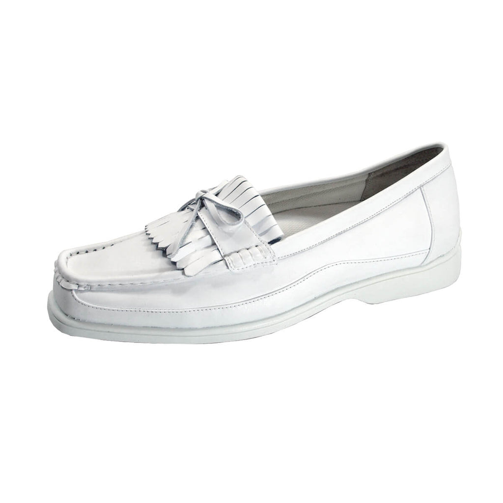 24 HOUR COMFORT Arlette Women's Wide Width Moccasin Design Leather Shoes