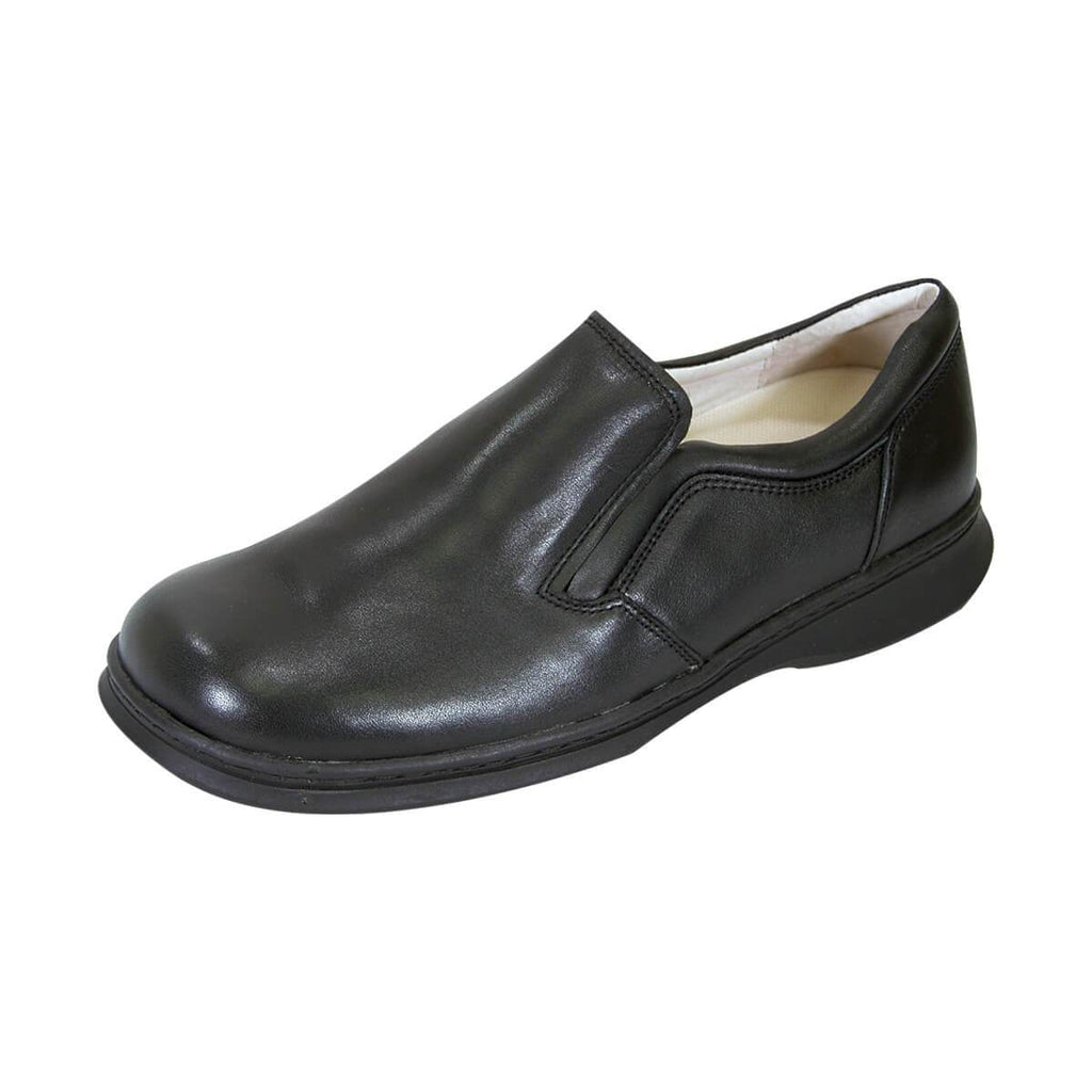24 HOUR COMFORT Jason Men's Wide Width Leather Slip-On Shoes
